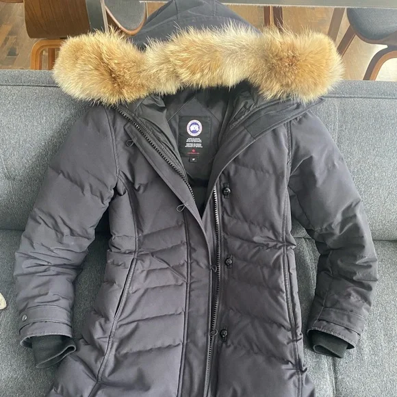 Navy blue Canada goose Lorette Parka - Picture 4 of 11